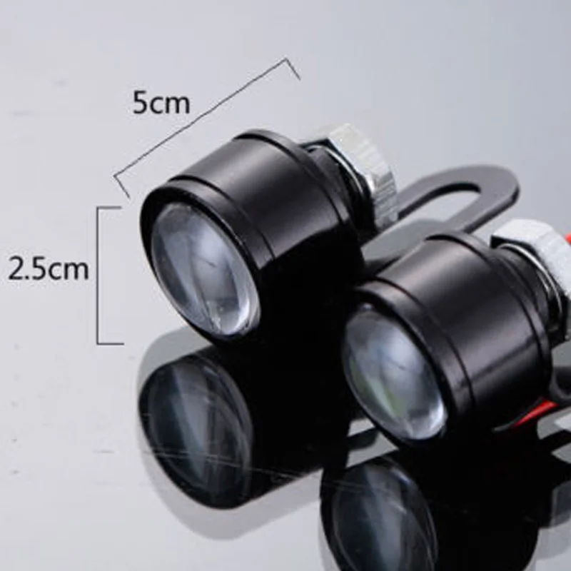 1 пара мотоцикл Точечный светильник со светло голубыми стеклами светодиодный