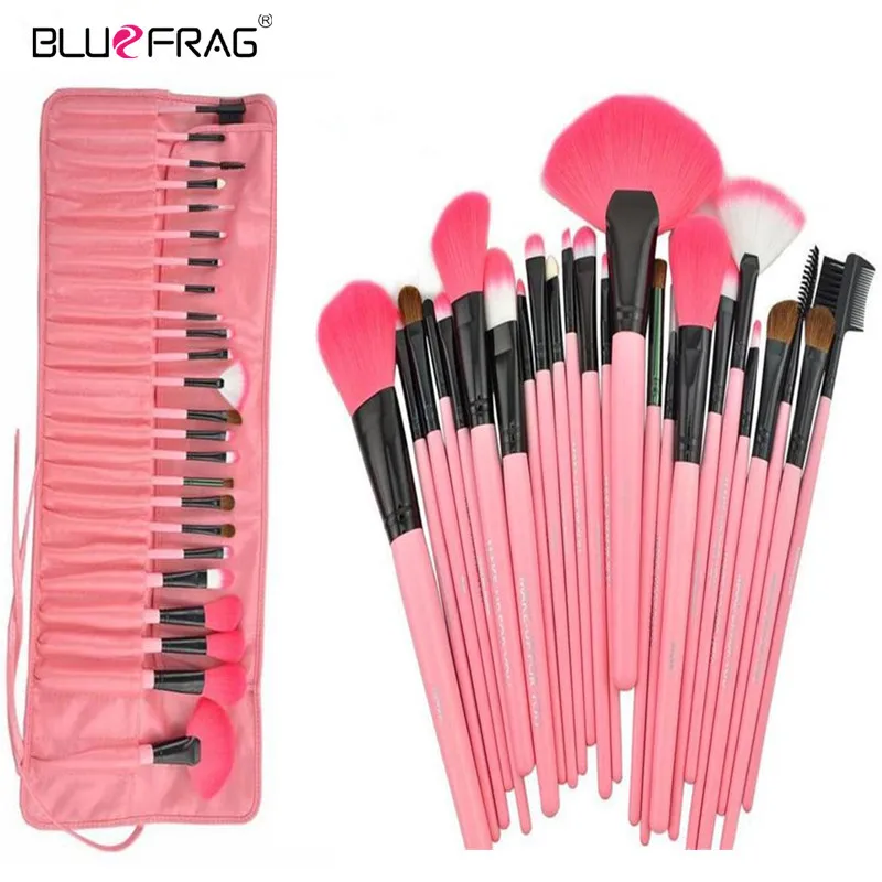 BLUEFRAG Makeup Brushes Set & Kits Professional 24 Pcs Portable Facial Full Cosmetic Brush Tools Kit Accessories 3 Color|Аппликатор