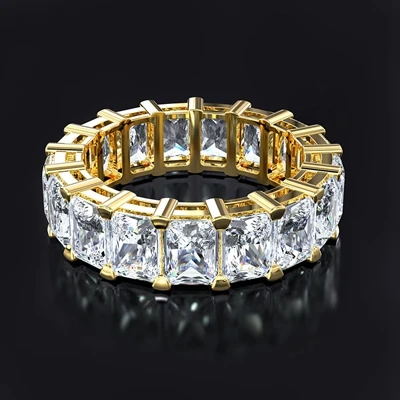 Yellow Gold PANSYSEN,, настоящее 925 пробы, серебряные Свадебные обручальные парные кольца, модные, классические, созданы, Муассанит, роскошные кольца для женщин - Цвет камня: Yellow Gold