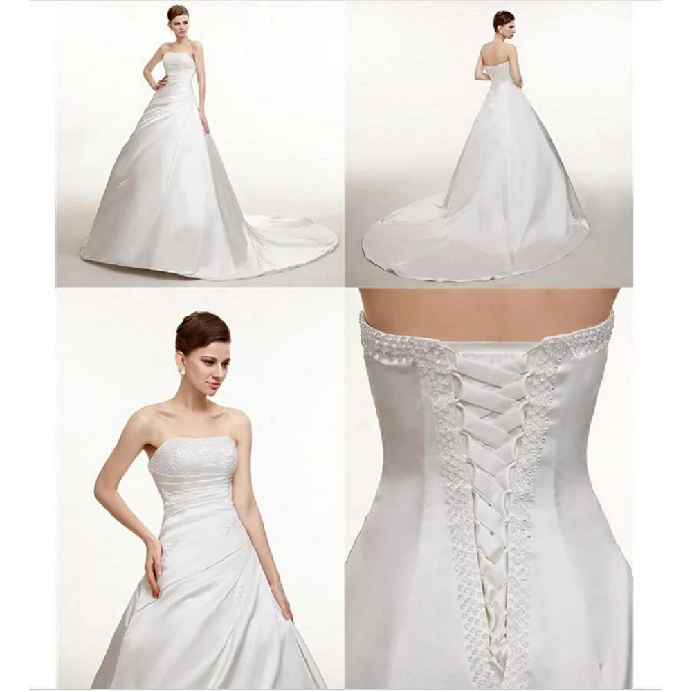 2019 Beautiful Vestido de noiva Clothing Vintage Beading Off The Shoulder Wedding Dresses Robe mariage Professional Custom | Свадьбы и
