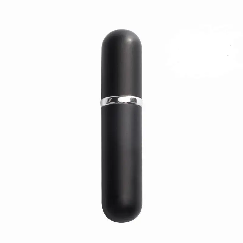 

5 ML Black Travel Portable Refillable Glass Perfume Bottle Empty Cosmetic Vial With Aluminum Sprayer LX3930