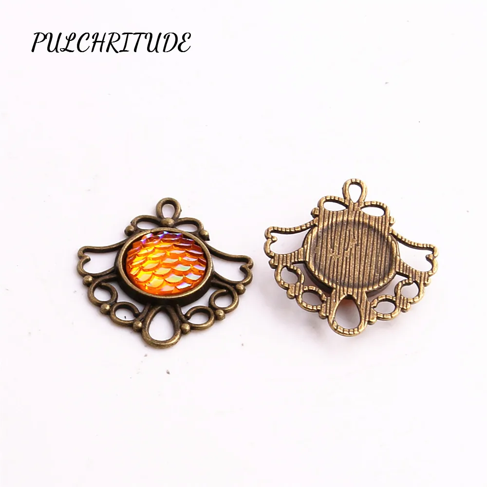 PULCHRITUDE металлические двухцветные 10 шт. пустотелые очаровательные модные