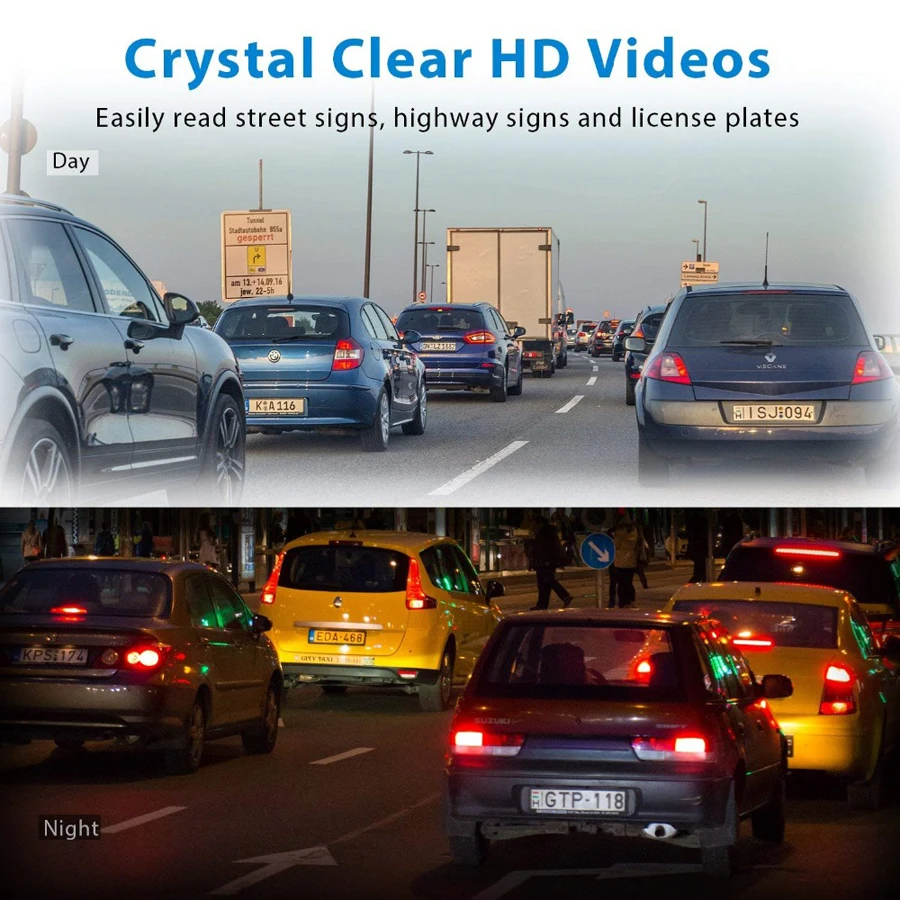 WHEXUNE зарядных порта USB для автомобиля DVR камера adas dash cam ночное видение видео