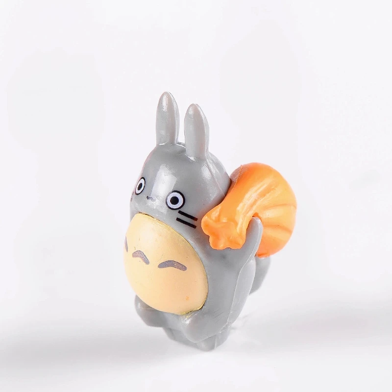 1 шт. милый мультфильм Тоторо девушка с пьедесталом DIY смолы фея сад ремесло украшения миниатюрный микро гном террариум - Цвет: 10