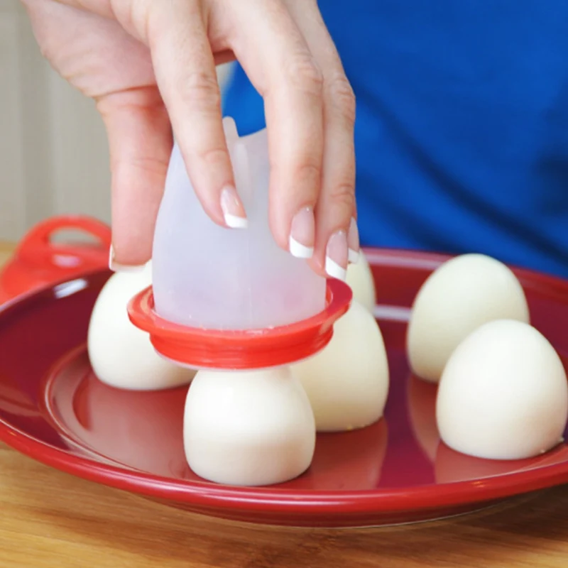 Free Shipping Egg Cooker Set 6pcs Non-stick Silicone Cups for Soft and Hard Boiled Eggs | Игрушки и хобби