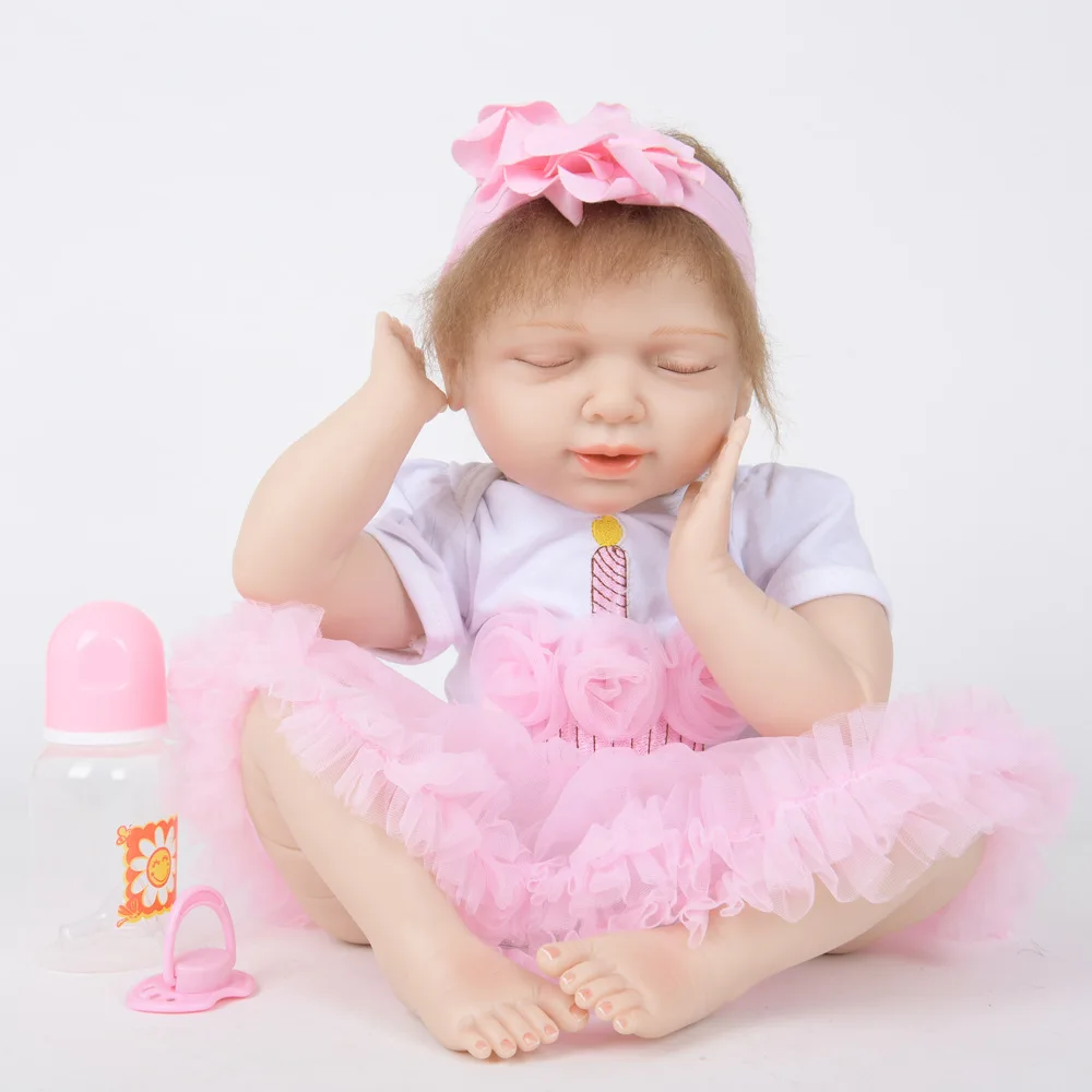 Новый дизайн живой младенец reborn с тканевым телом 55 см Кукла Reborn Baby имитация кукла