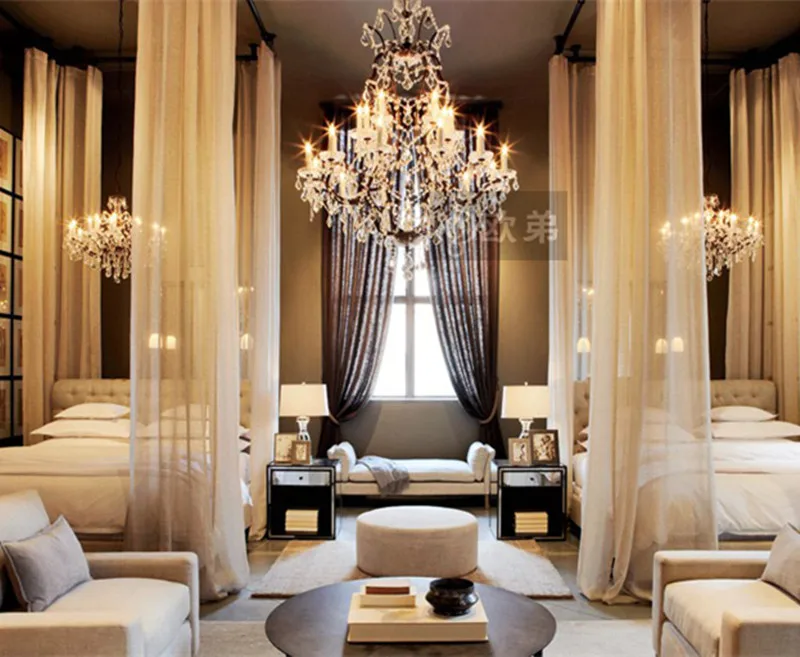 Фойе большая винтажная металлическая люстра для гостиной 15 arms проект