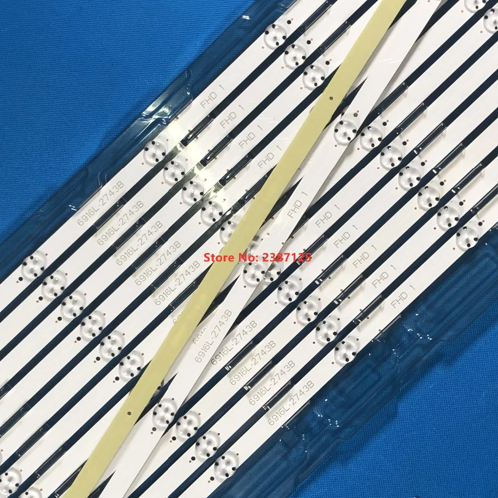 Светодиодная лента для LG 43LH5100 43LH615V 43LH7500 43LH604V 43LH570V 43LH590V 43LH510V 43LH5700 6916L-2743A 2743B 6916L-2445A
