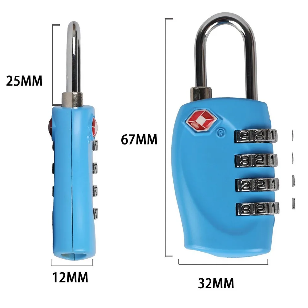 Высокое качество чернил сброса 4 цифры по ценам от производителя AiCinBel замки TSA
