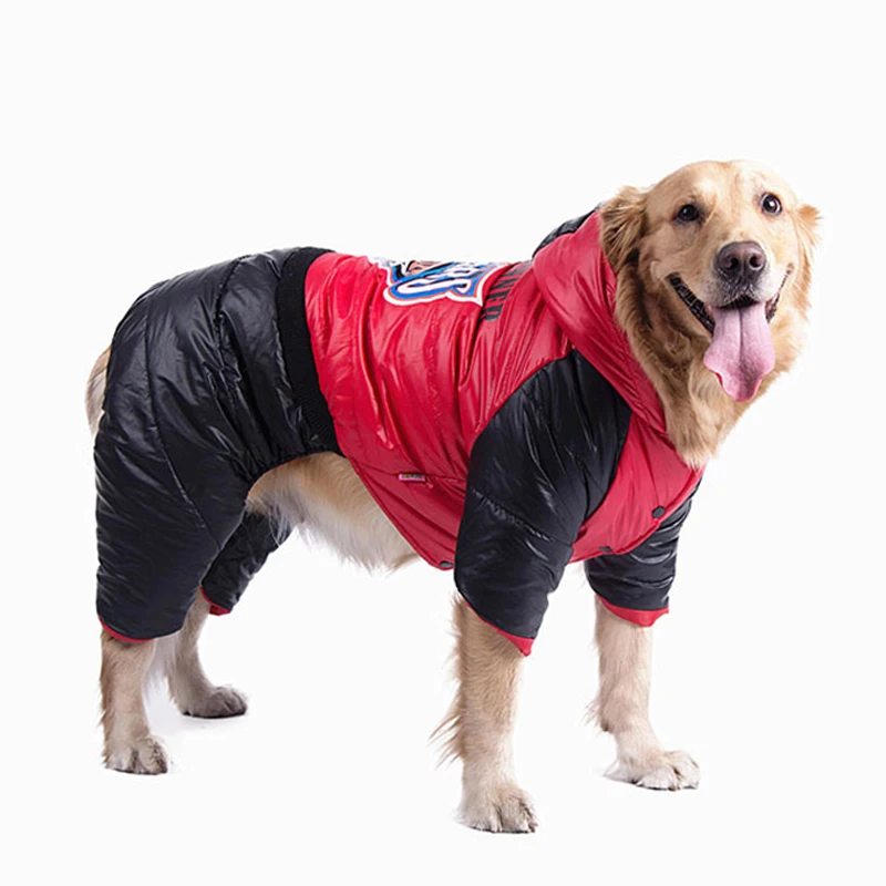 Водонепроницаемая зимняя куртка для средних и больших собак зимний комбинезон