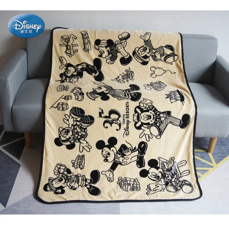 Disney черно бокал для шампанского с Микки Маусом девочек двухслойные одеяло детей