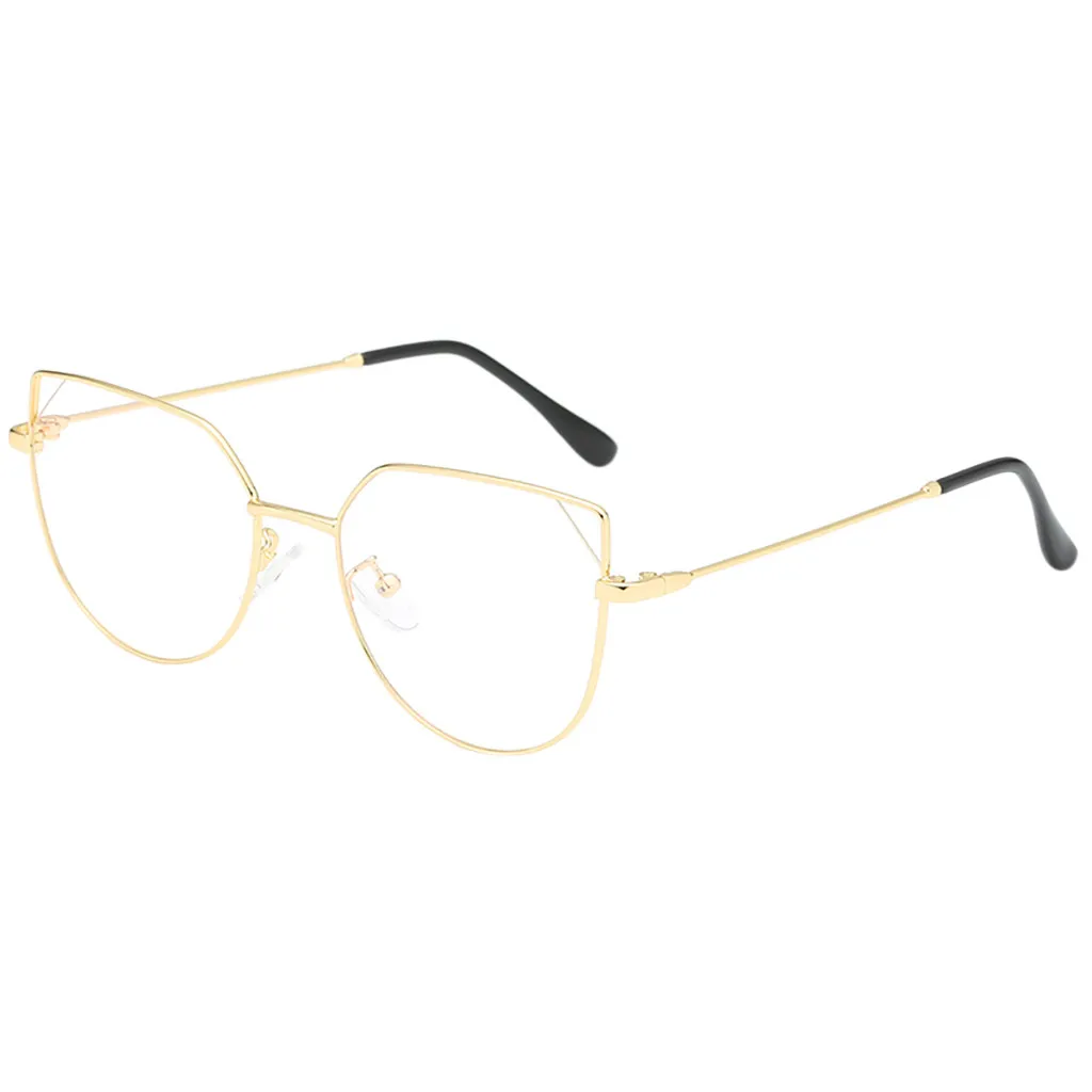 Очки с квадратными прозрачными линзами винтажная металлическая оправа в стиле