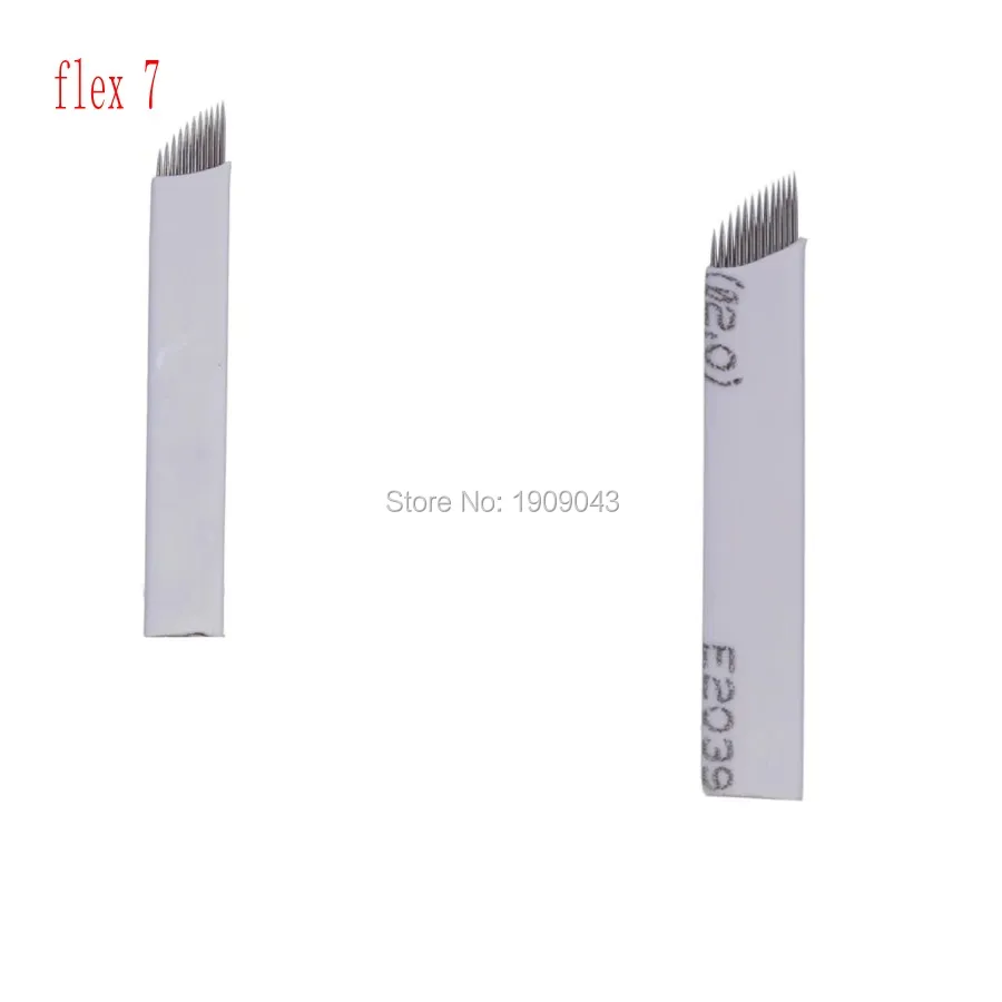 Перманентный макияж 100 шт./лот иглы для бровей микроблейдинг ручные конические