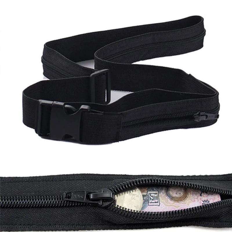 

Designer Belts Men High Quality Invisible Outdoor Wallet Money Pocket Polyester Elastic Close Multifunction Invisible Belt