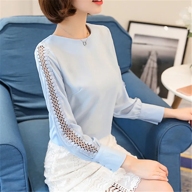 Женская блузка рубашка летние черные топы и блузки с вырезом геометрическая