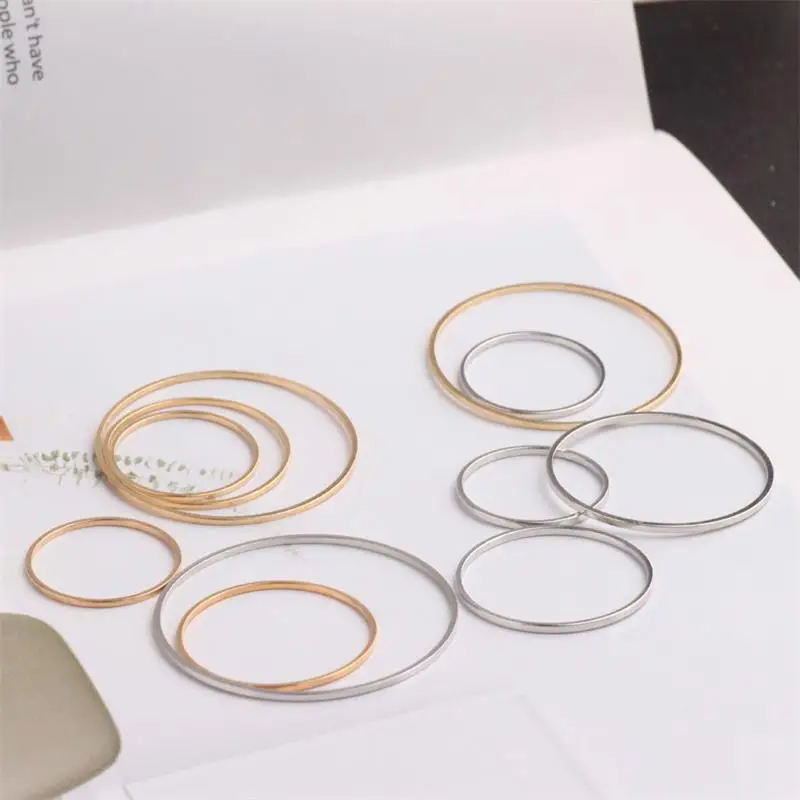 10 шт./пакет медная (не железная) Круглая основа для сережек колец сделай сам