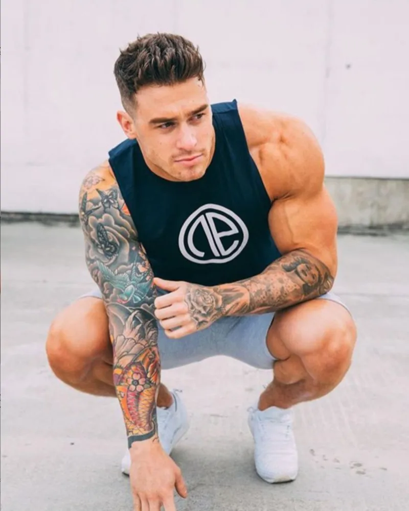 Sports vest wicking breathable fitness sleeveless training | Спорт и развлечения