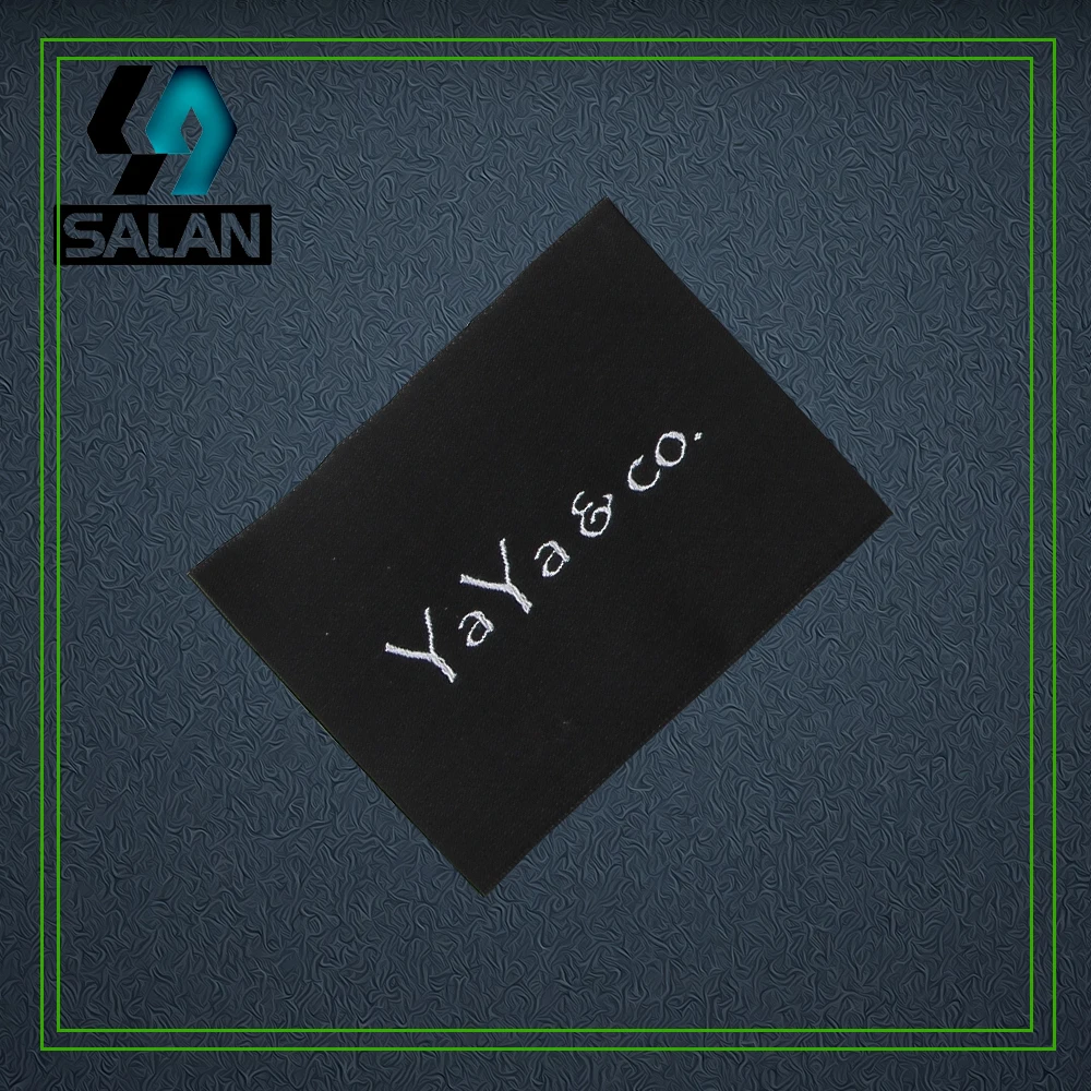 Пользовательские этикетки для одежды из атласной ткани индивидуальная тканая