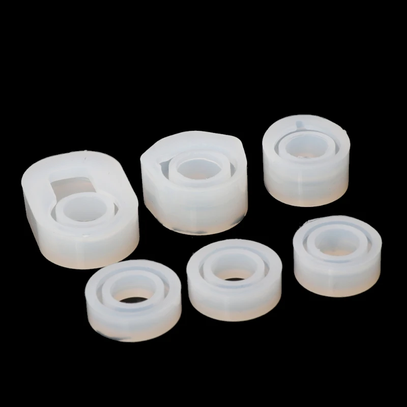 6Pcs DIY Rings Silicone Mold Jewelry Pendant Resin Casting Circle Mould | Украшения и аксессуары