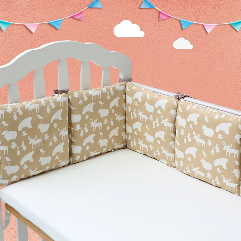 Детский бампер для кроватки 6 шт. 1 комплект 100% хлопок защитный детская голова