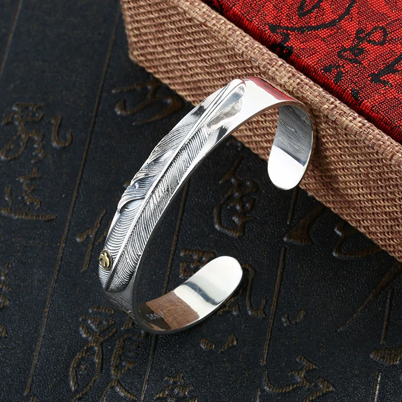 Мужской и женский браслет с перьями Beier романтичный широкий BR925SZ074|Браслеты| |