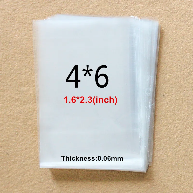 

5000pcs Flat open clear plastic poly bags, clear opp gift packaging bags 4x6cm
