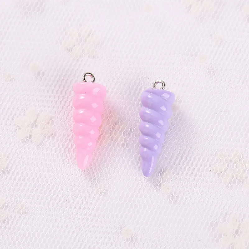 20 шт. 9*25 мм блестящий с рогом единорога подвески ювелирные изделия ожерелье