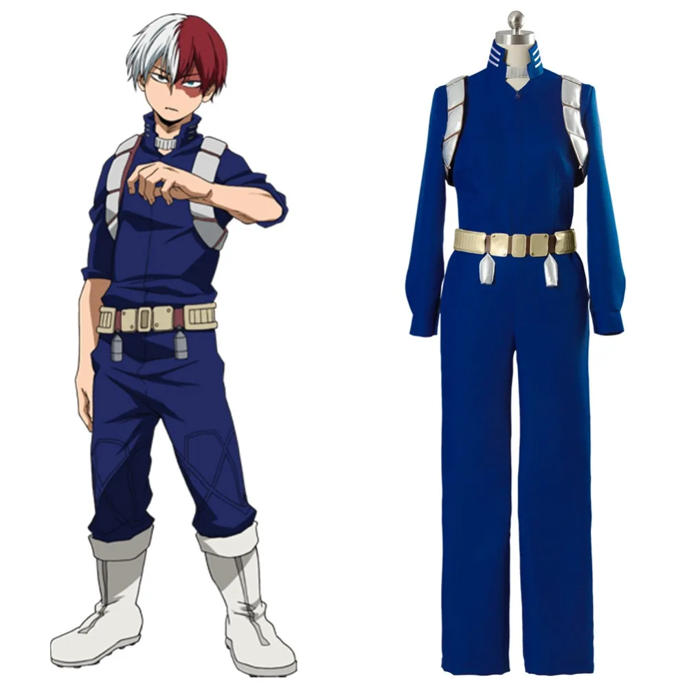 

Anime Boku no Hero Academia Cosplay S2 Shoto Shouto Todoroki Costume Battle Suit My Hero Academia Full Set Cosplay Costumes