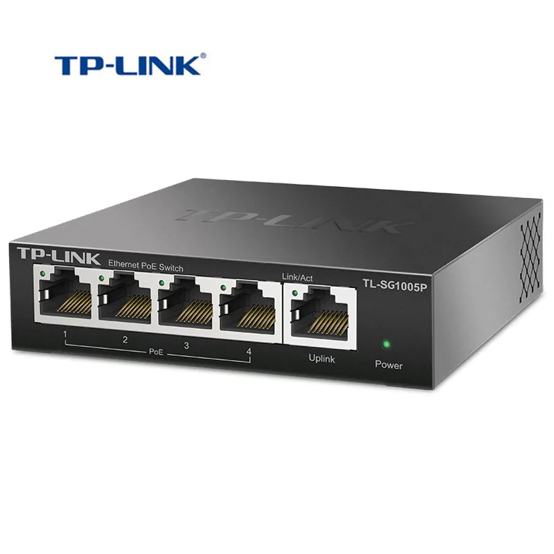 TP Link 5 пост гигабитный стальной PoE коммутатор умный 53. 5VDC/1.13A мощность по Ethernet 57 Вт