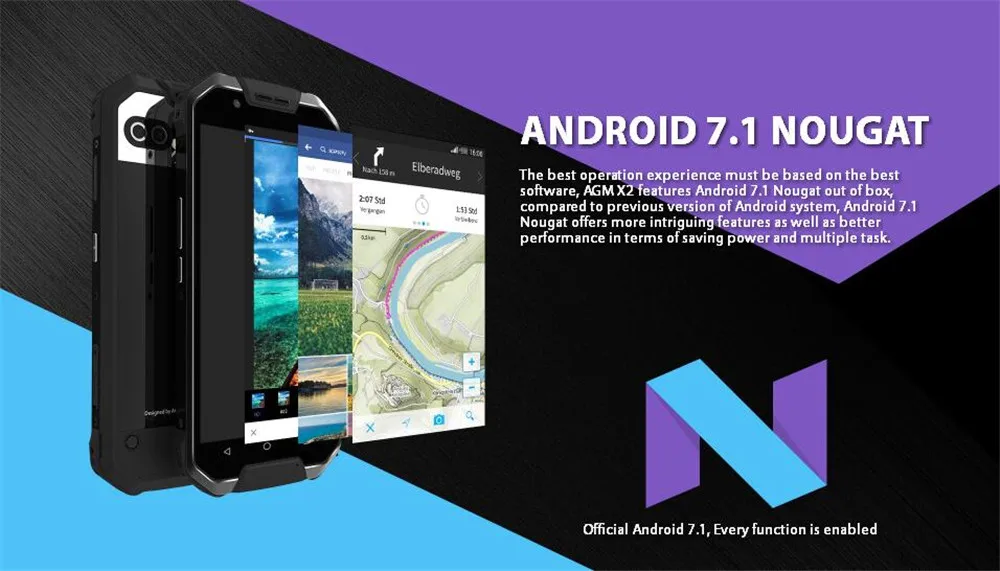 Смартфон AGM X2 EU/SE, 4G, Android 7,0, 6 ГБ, 64 ГБ, IP68, водонепроницаемый, 5,5 дюймов, четыре ядра, 6000 мАч, Поддержка NFC, gps, OTG, сотовые телефоны