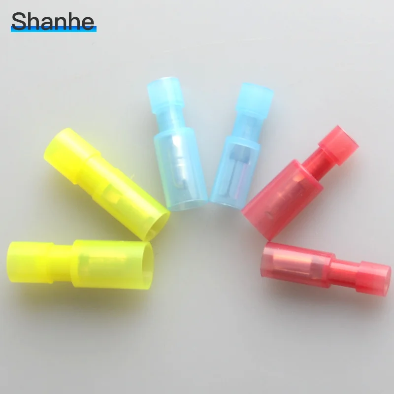 20 шт. (10 комплектов) гнездо + штекер в форме пули изоляционный соединитель провода