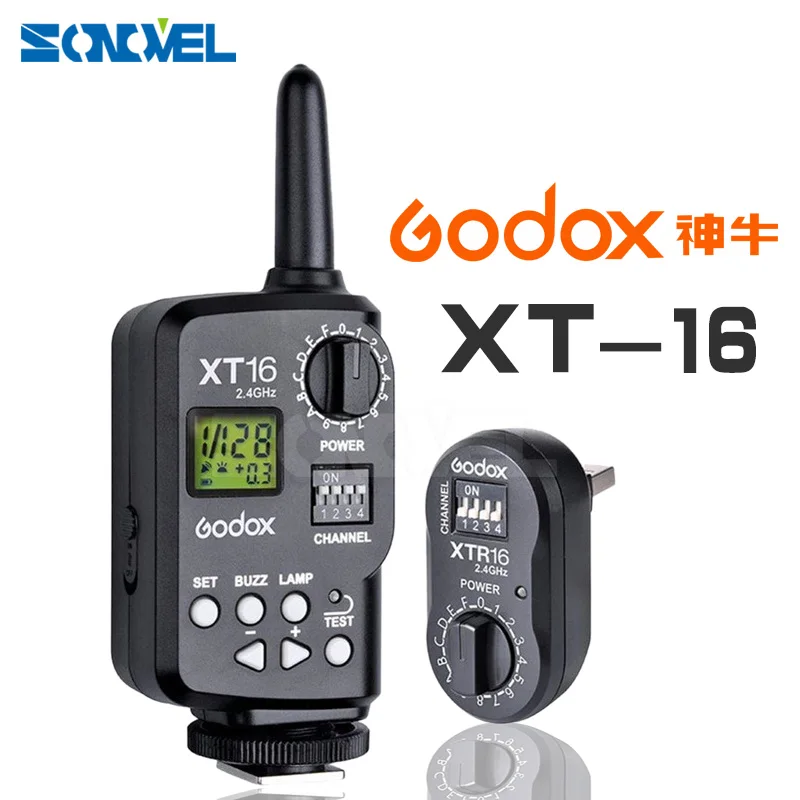 

Беспроводной триггер вспышки Godox XT-16 2,4G + приемник для передатчика X1C X1N Wistro AD360/DE/QT/DP/QS/GS/GT Series