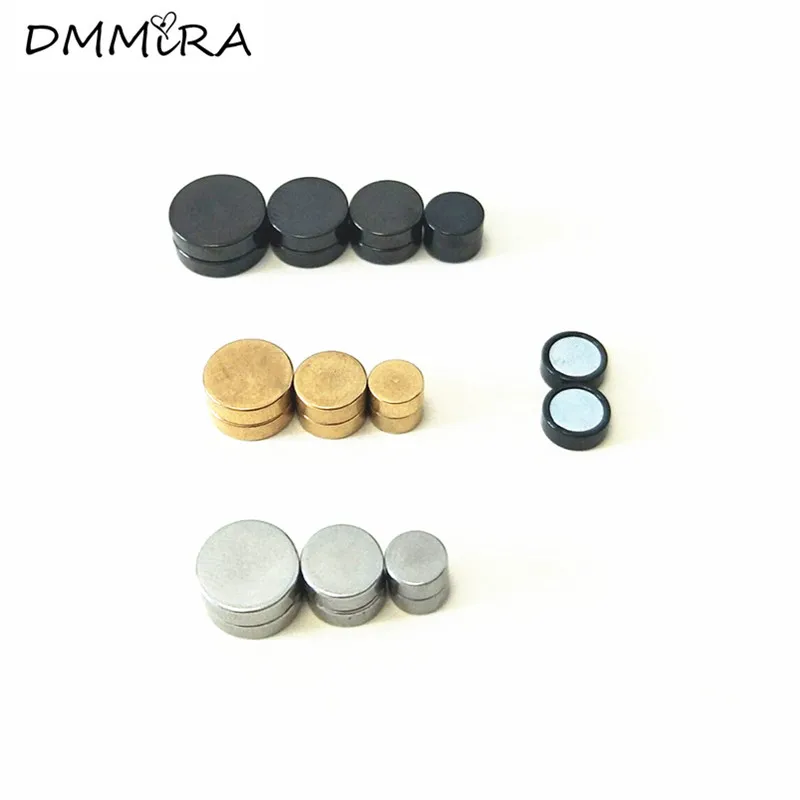 Горячая Мода Панк мужские магнитные титановые стальные черные цветные золотые