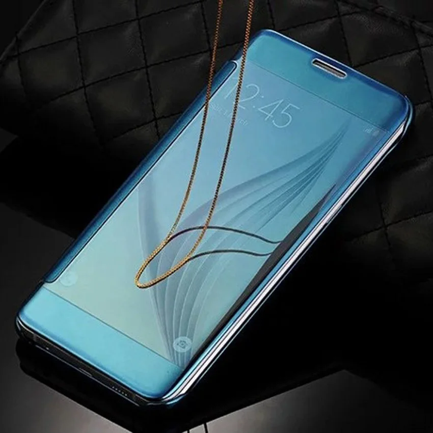 Откидная крышка чехол для телефона для samsung Galaxy S6 S6 край SM G920 G920F G920i SM G920F SM G920 SM G925 G925F SM G925 SM G925F - Цвет: Blue