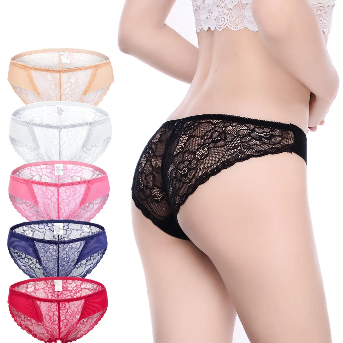 Innsly нижнее белье женское кружевные трусы из мягкого хлопка с ластовицей 3