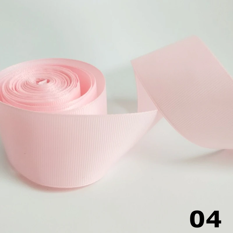 color 04 HL 5 yards 1-1/2"(40mm) Solid Color Grosgrain Ribbons Making Hair Bows Wedding Decorative Gift Box Wrapping DIY Crafts R010 - Цвет: color 04