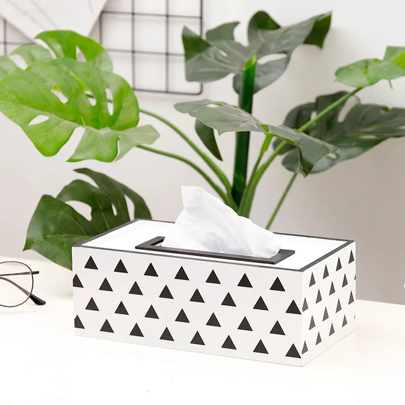 Wood Tissue Box Multi-Function Seat Type Removable Storage Home Decorative Table Canister Creative Lattice | Дом и сад