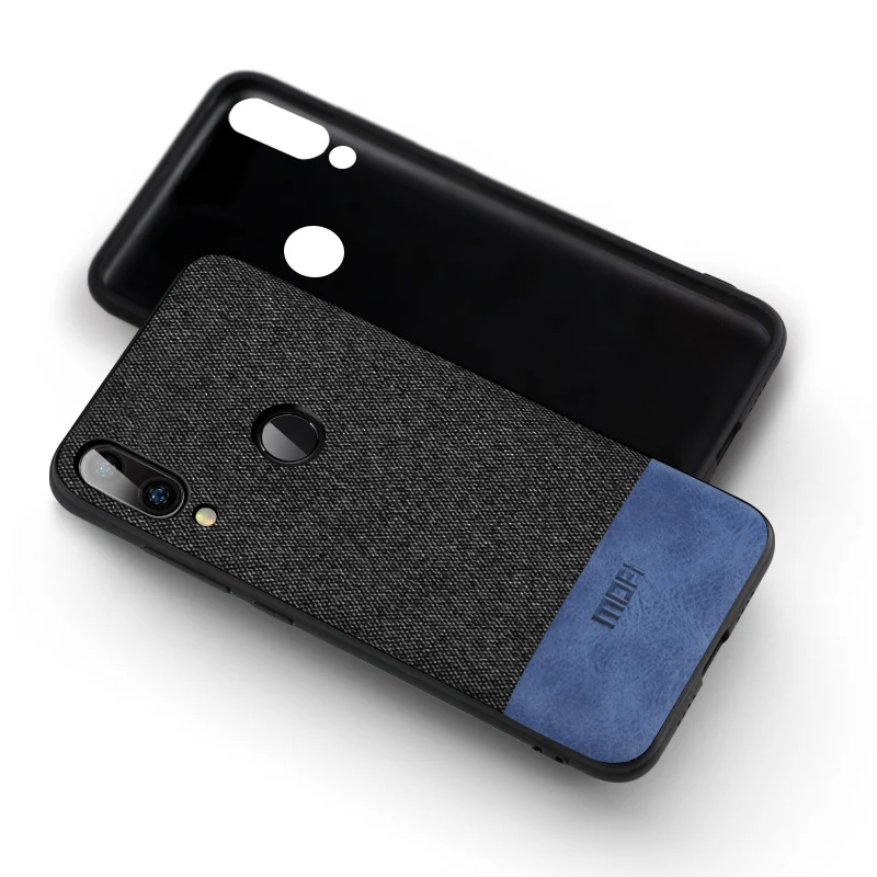 black with blue Для Meizu M9 Note чехол противоударный задняя крышка Ткань защитный силиконовый чехол s capas MOFi Meilan Note 9 чехол - Цвет: black with blue