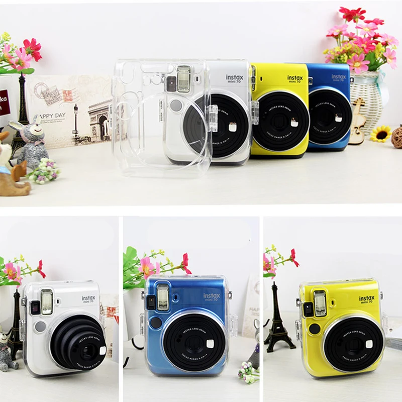 Прозрачный чехол-сумочка для Fuji Fujifilm Instax mini 70 с ремешком для мгновенной съемки Mini70