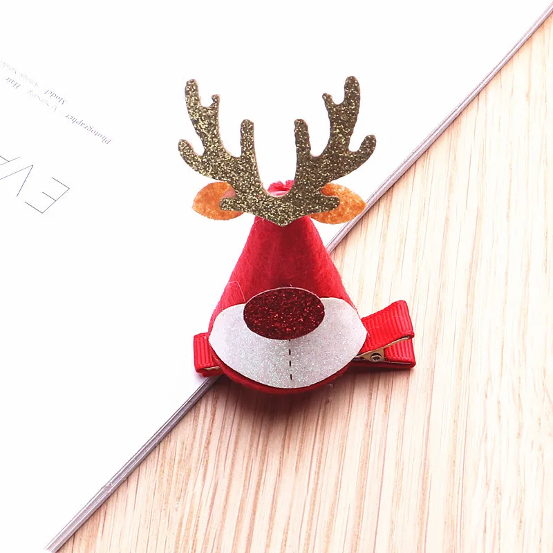 

Korea High Quality Woolen Marry Christmas Hair Clips for Girls Hairpins Hair Accessories Flower Crown Hair Bows Scrunchy