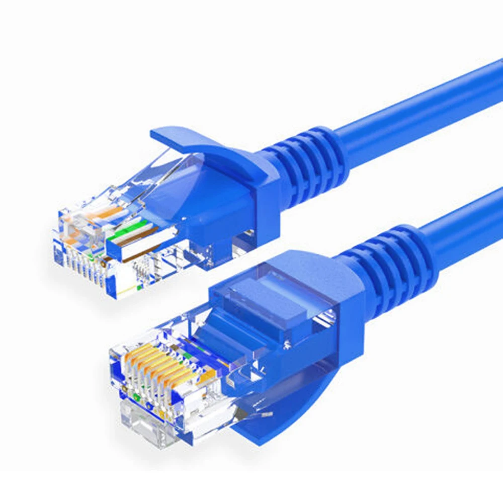 Высокоскоростной синий кабель Ethernet CAT5e RJ45 сетевой шнур LAN UTP патч для ПК ноутбука