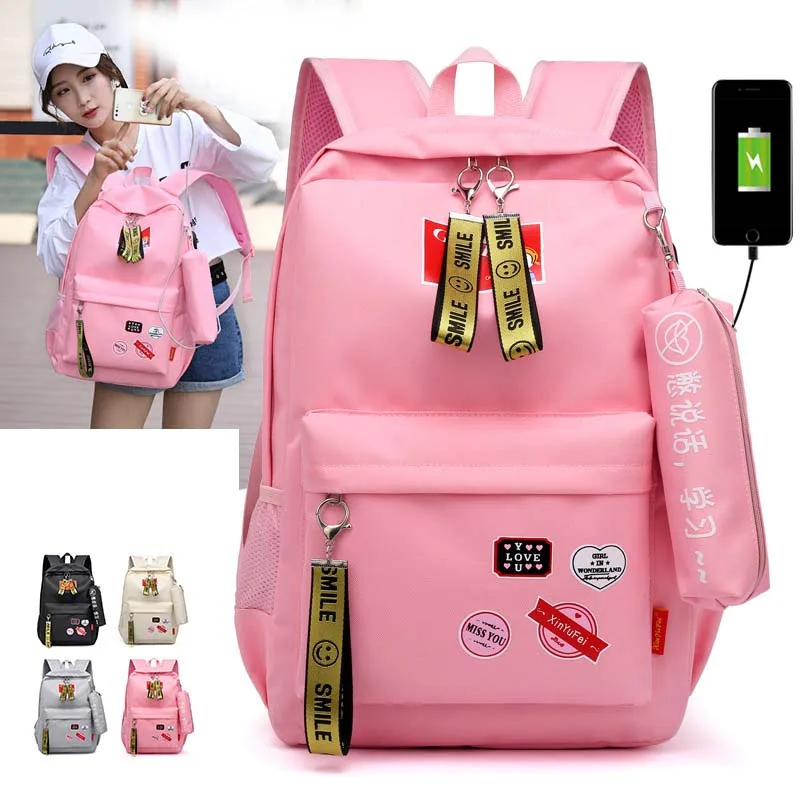 2019 женские ulzzang harajuku школьные ранцы для девочек Молодежный корейский стиль