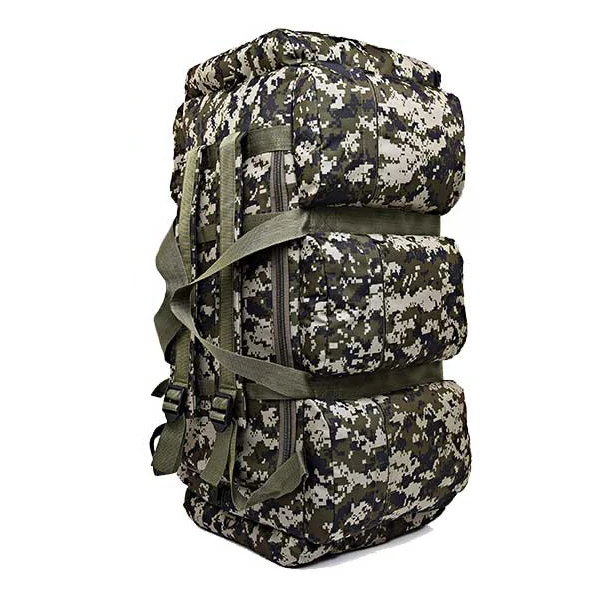 01 Camo 90L большой емкости открытый кемпинг мужской военный тактический рюкзак водонепроницаемый Оксфорд камуфляж багажная сумка Пешие прогулки альпинистская сумка - Цвет: 01 Camo