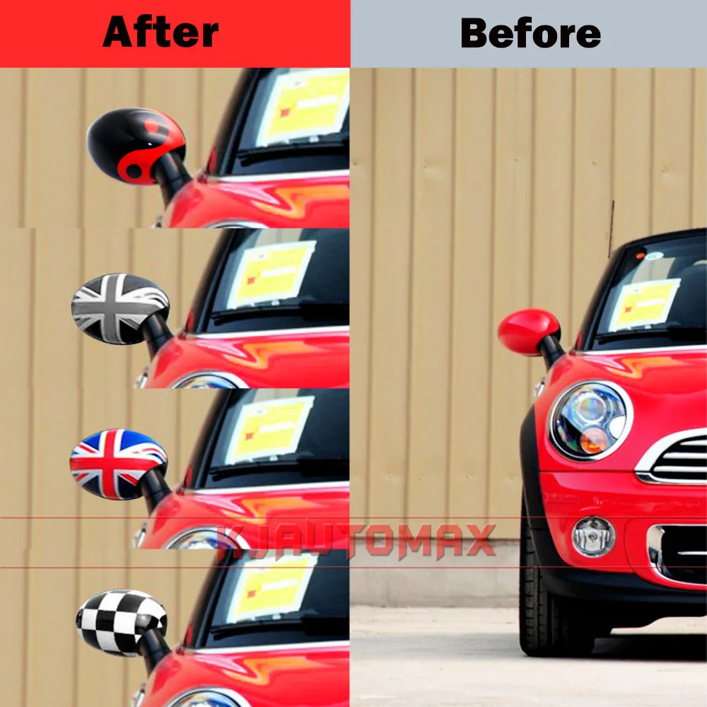 For Mini Cooper Outside Side Wing Mirror Cover Cap Shell R50 R52 R53 R55 R56 R57 R58 R59 R60 R61 Car Styling Accessories F55 F56 |