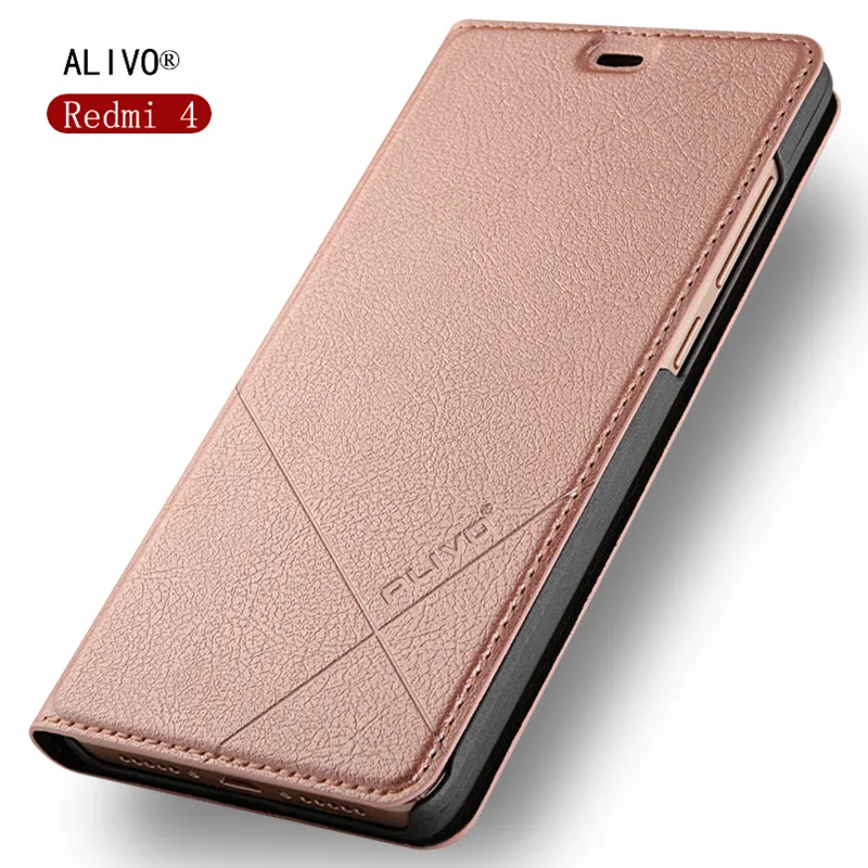Alivo чехлы для телефонов Xiaomi Redmi4 кожаный чехол Роскошный PU со стандартным Red mi 4