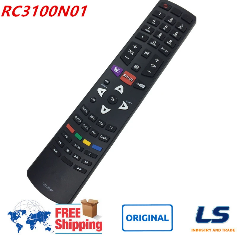 Оригинальный пульт дистанционного управления RC3100N01 совместимый RC3100N08 для TCL