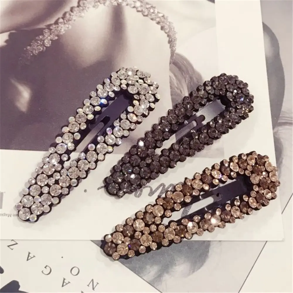 1 шт. модные корейские хрустальные стразы с каплями воды заколки для волос