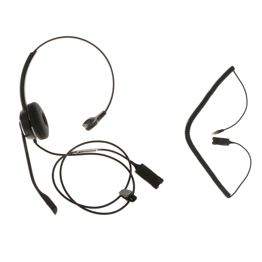 QD RJ9 Проводная гарнитура с шумоподавлением для стационарных телефонов|headset noise