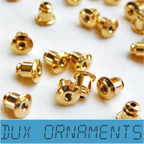 1000pcs/6USD Cone Earring Backs Gold Silver Tone 6mm Stud Earing End Caps free shipping | Украшения и аксессуары