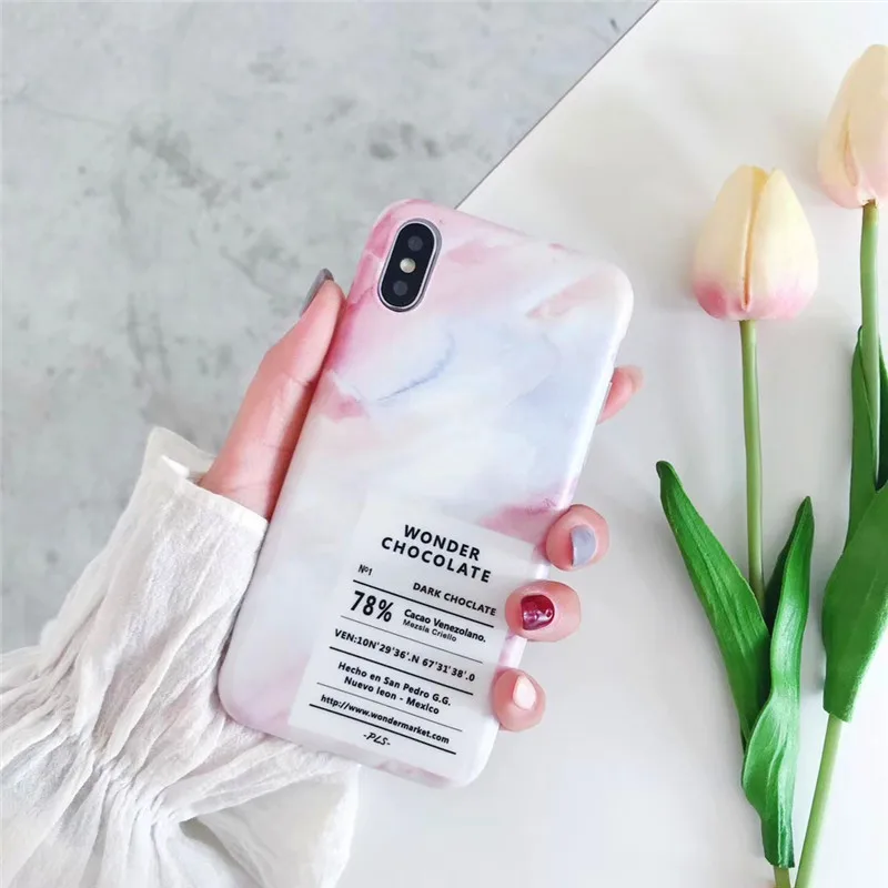 LUDI художественный мраморный чехол для телефона s iphone X 7 7Plus 6 6splus 8 8Plus простая